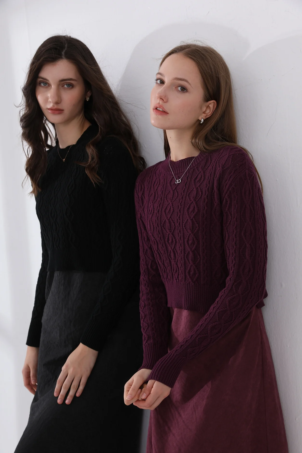 Cableknit Top & Cupro Jumper - Image 7