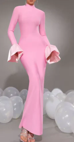 Gown With Sleeve Detail - Image 3