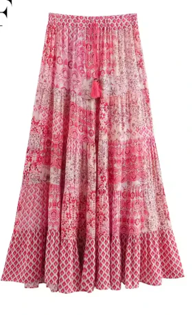 Printed Maxi Skirt