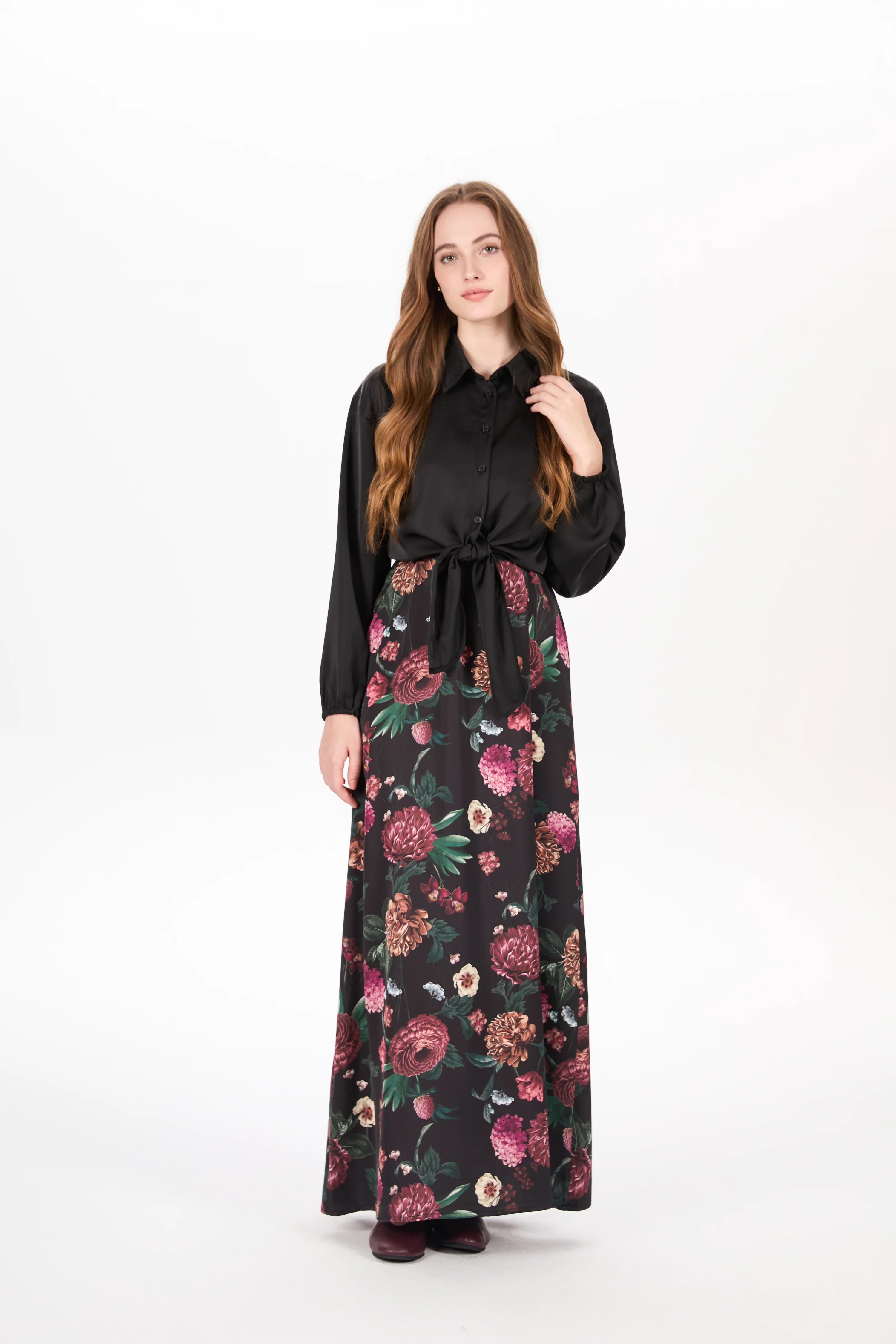Satin Shirt and Satin Jumper - Image 3