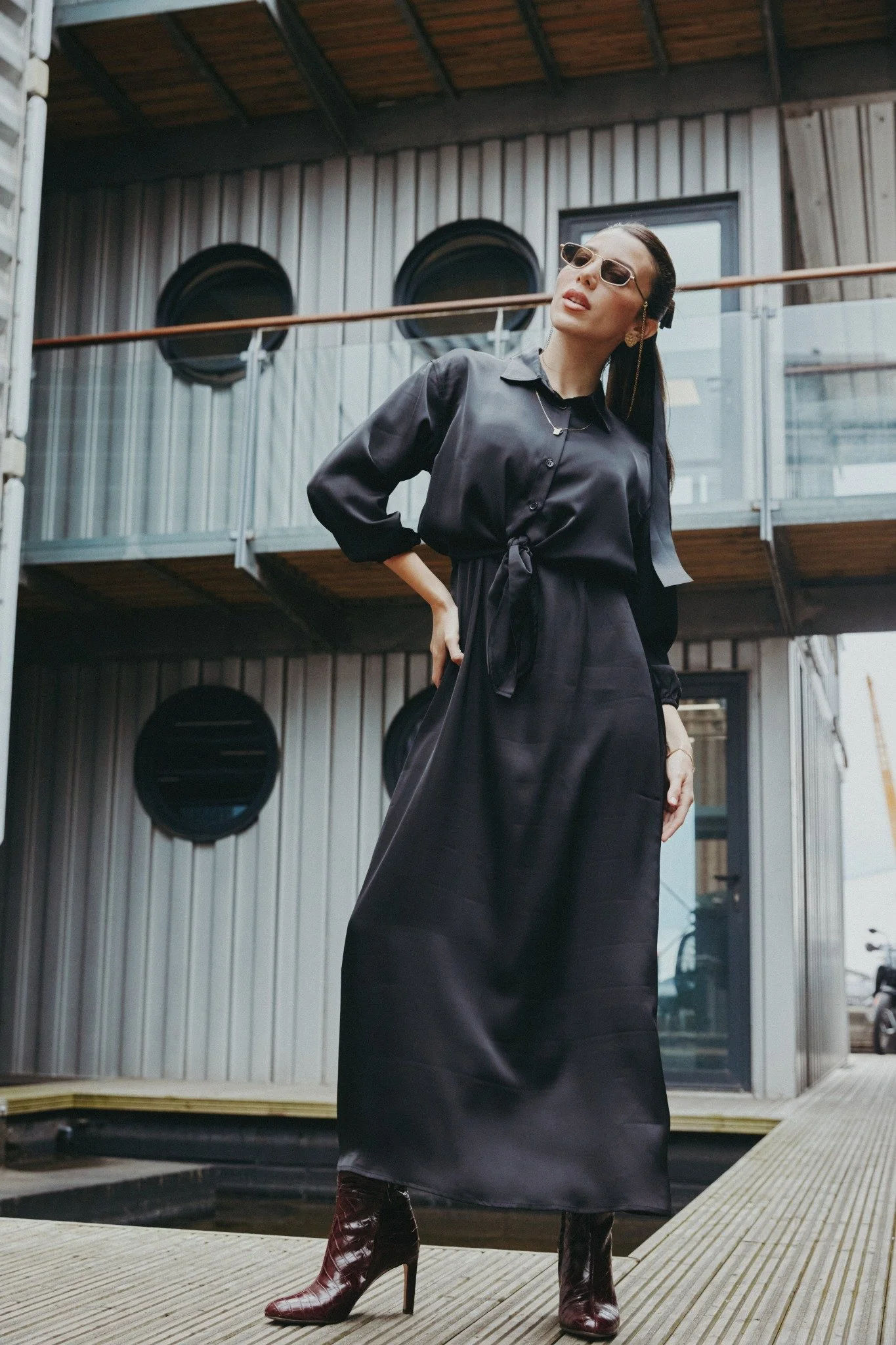 Satin Shirt and Satin Jumper - Image 6