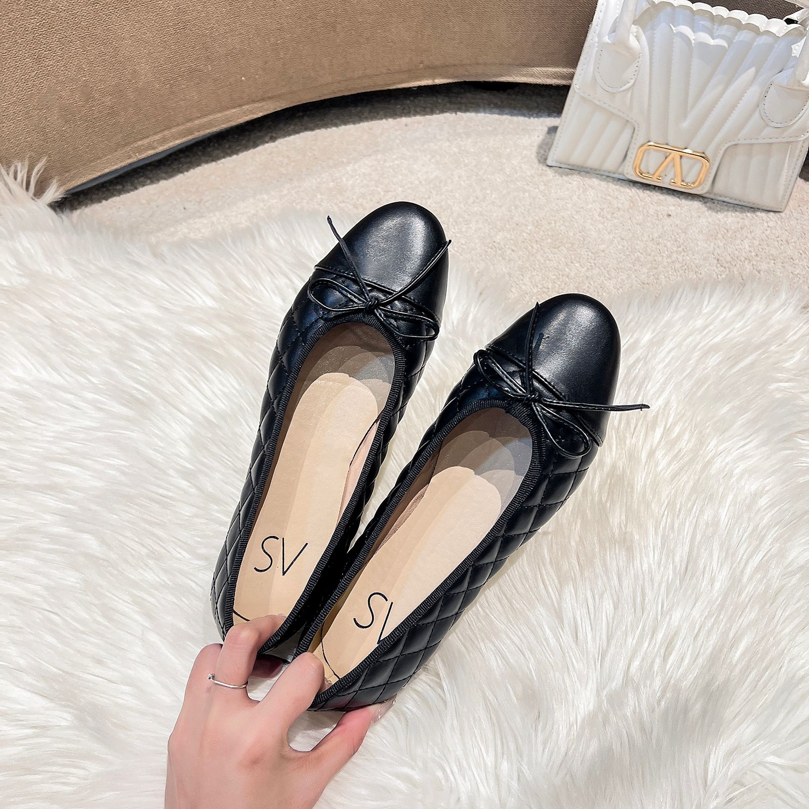 Tweed Ballet Flats - Image 8