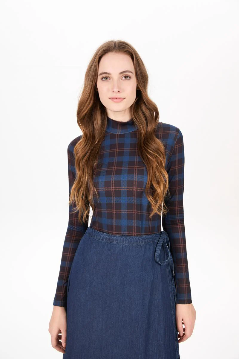 Wrap Denim Skirt Blue Denim - Image 3